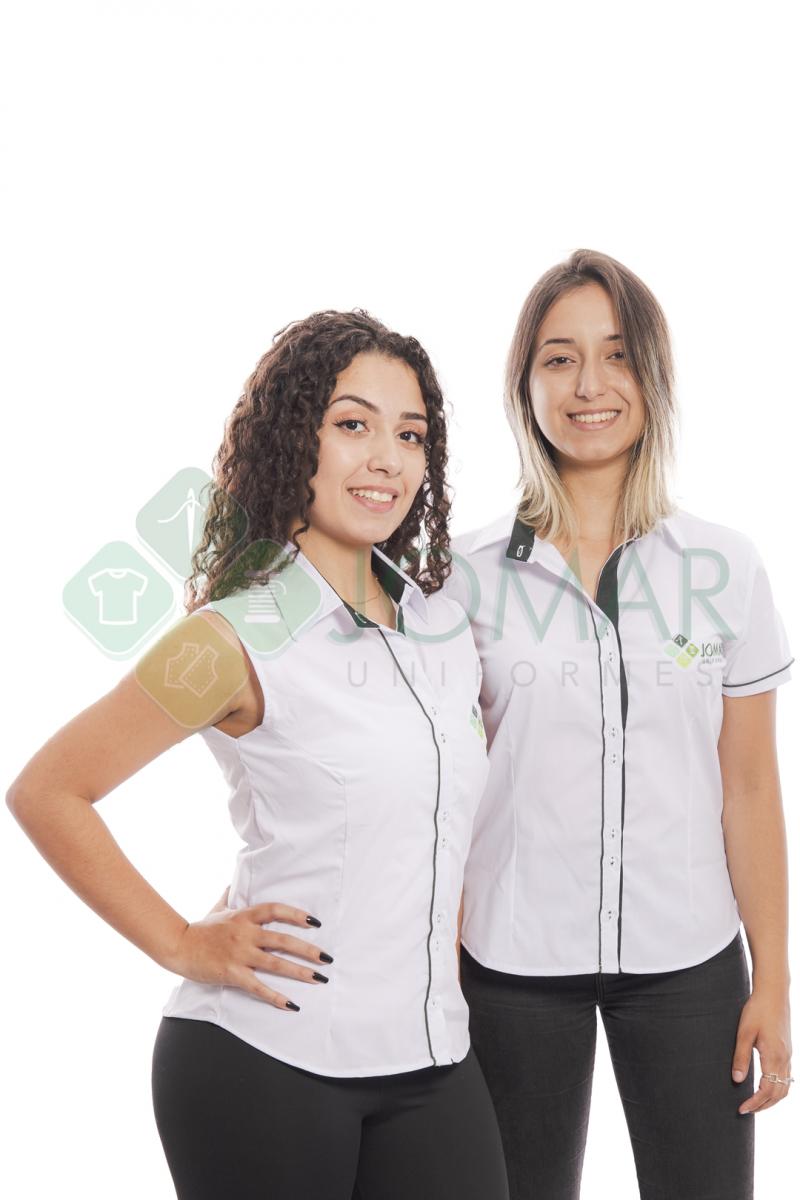 CAMISA SOCIAL FEMININA MODELO 15