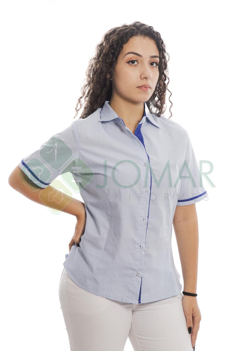 CAMISA SOCIAL FEMININA MODELO 16