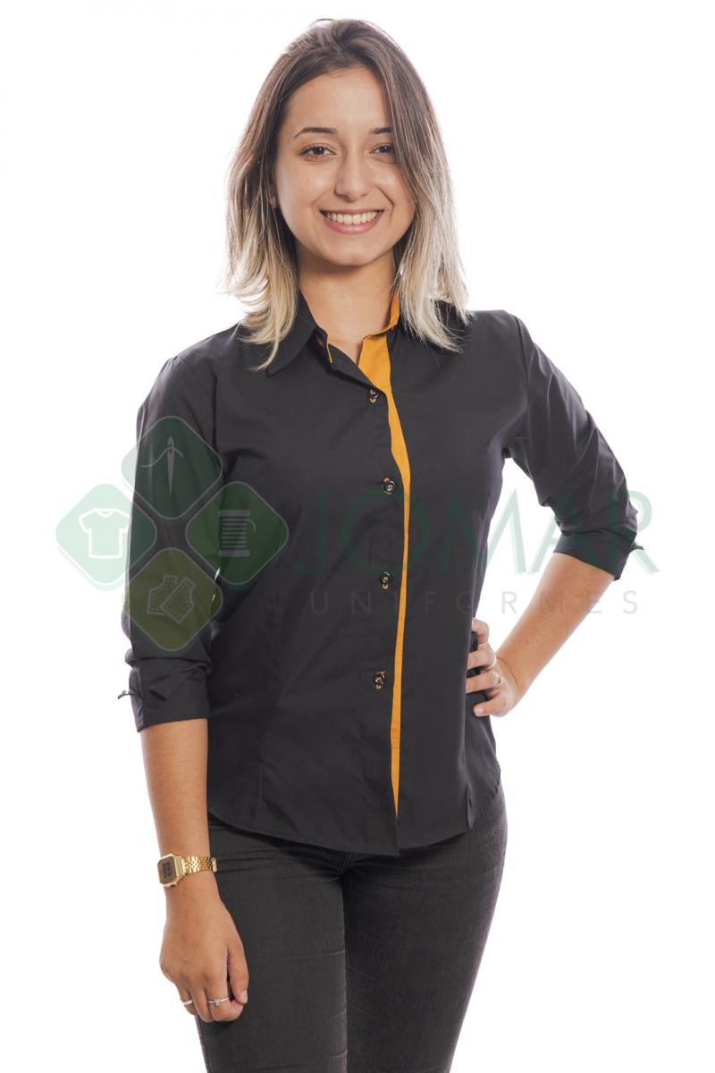 Camisa Social Feminina Modelo 6