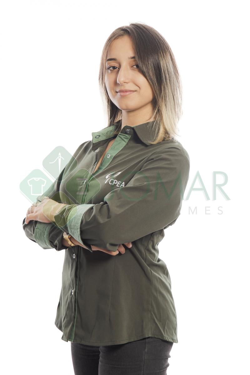 Camisa Social Feminina Modelo 7