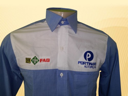 Camisa social para uniforme